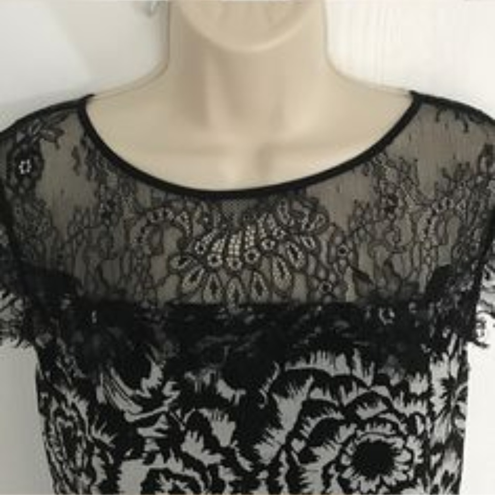Ann Taylor lace yoke shell
